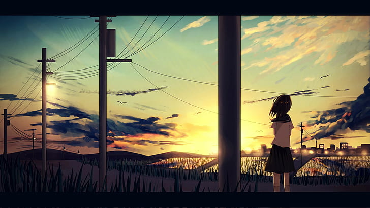 weibliche Anime Charakter Illustration, Anime, HD-Hintergrundbild