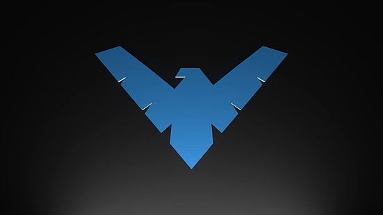 знак, емблема, лого, символ, Nightwing, HD тапет HD wallpaper