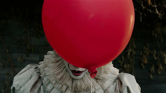 Det, Pennywise, ballong, clown, bästa filmer, HD tapet HD wallpaper