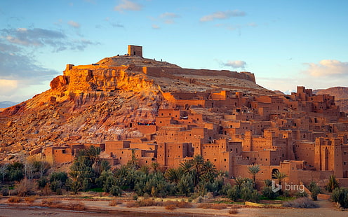 Города, Аит Бенхадду, Марокко, HD обои HD wallpaper