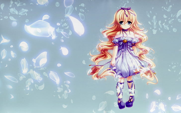 Niedliches kleines Anime-Mädchen, niedlich, Mädchen, Anime, wenig, HD-Hintergrundbild