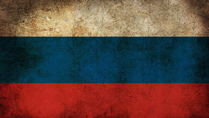 бяло, червено и синьо раирано знаме, флаг, текстура, фон, Русия, символика, HD тапет