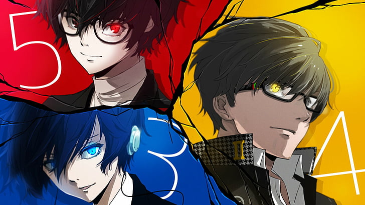 Persona, Anime, Joker (Persona), Minato Arisato, Videospiel, Yu Narukami, HD-Hintergrundbild