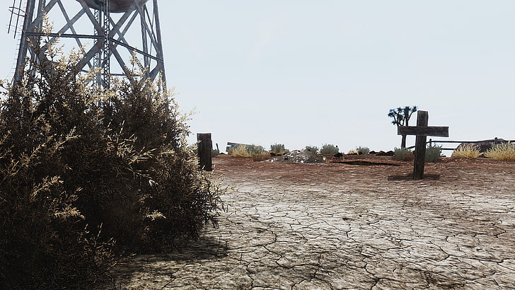 marco de metal gris, Fallout, Fallout: New Vegas, apocalíptico, ENB, Fondo de pantalla HD