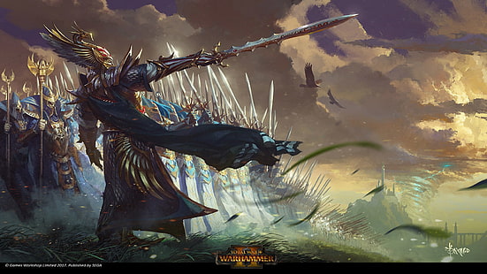 Battle Art, Total Warhammer 2 était, Elfes, Fond d'écran HD HD wallpaper