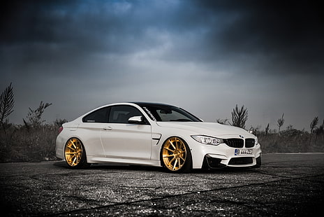 blanc BMW coupé, BMW, voiture, tuning, blanc, F30, Fond d'écran HD HD wallpaper