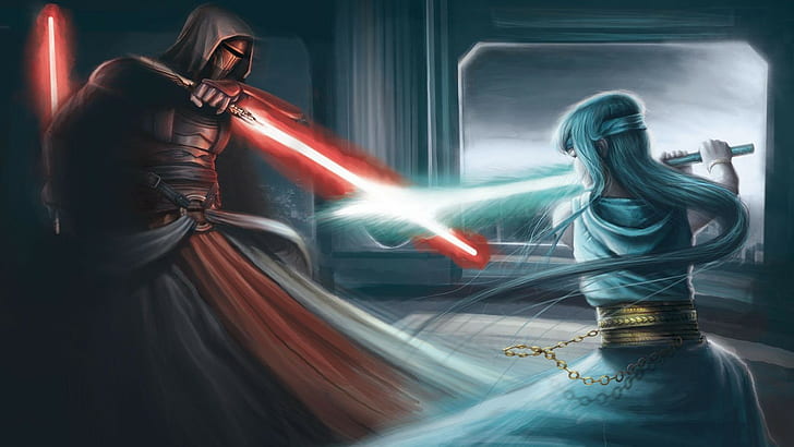 Darth Revan Star Wars ljussabel kämpar Star Wars riddare i den gamla republiken, HD tapet