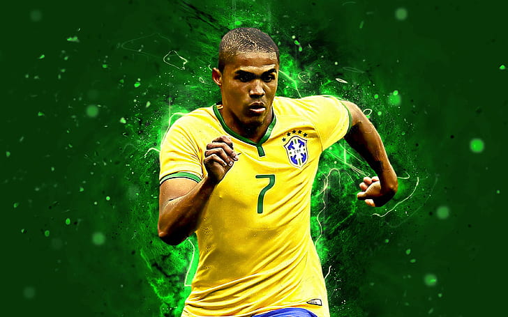 Soccer, Douglas Costa, Brazil National Football Team, HD wallpaper