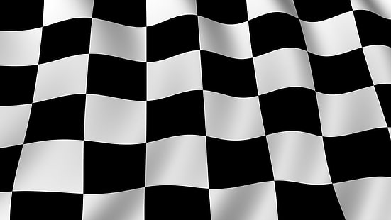 Карирано знаме, черно и бяло, карирано знаме, черно и бяло, HD тапет HD wallpaper