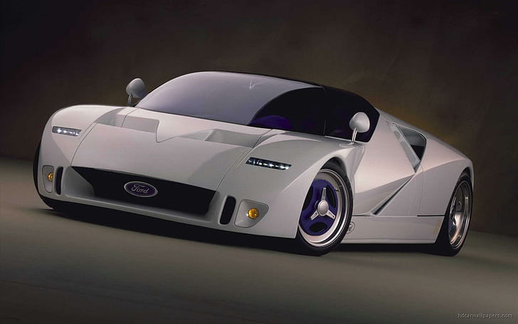 1995 Ford GT90 Concept Car, silver ford sports car, concept, ford, 1995, gt90, cars, HD wallpaper