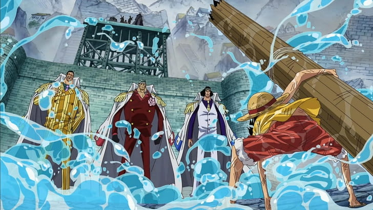 su kaleleri tek parça korsanlar luffy anime 1920x1080 Anime One Piece HD Sanat, su, kaleler, HD masaüstü duvar kağıdı