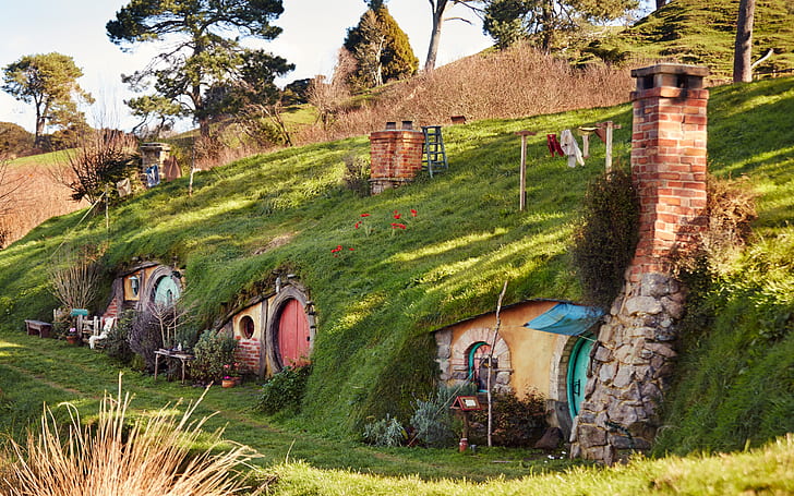 Nature, Hill, Landscape, The Shire, Shir, The hobbit, Nora, HD wallpaper