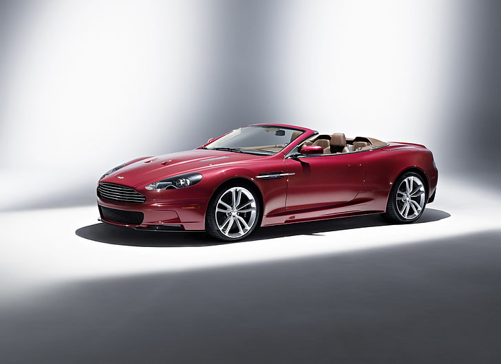 Aston Martin DBS Volante, coupé cabriolet rouge, Voitures, Aston Martin, Fond d'écran HD