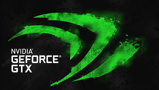 Лого на Nvidia GeForce GTX, Nvidia, HD тапет HD wallpaper