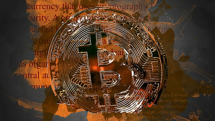 bitcoin, cryptocurrency, uang, mata uang, Wallpaper HD