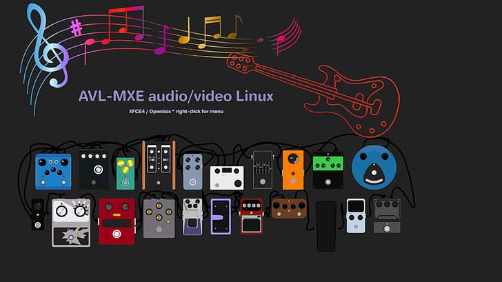 Linux, digital art, artwork, gray, musician, mixing consoles, sound mixers, sound, audio, video, guitar, musical instrument, musical notes, recording studios, HD wallpaper