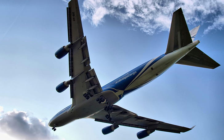 Boeing 747 flying clouds, Boeing, Flying, Clouds, HD wallpaper
