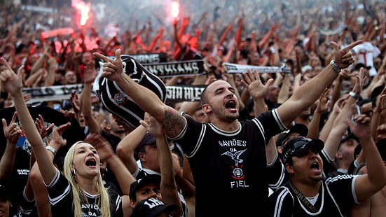Corinthians, Torcida, football, fans, Fond d'écran HD HD wallpaper