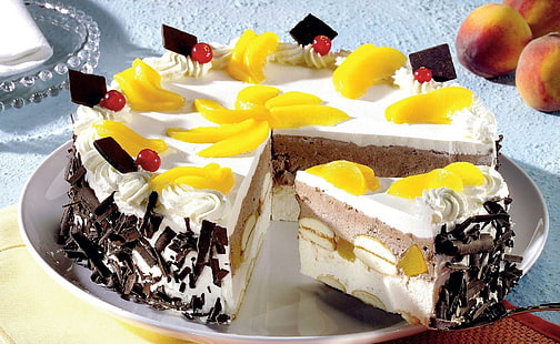 Ymmy Fresh Cake, fresco, agradable, dulce, comida, 3d y abstracto, Fondo de pantalla HD HD wallpaper