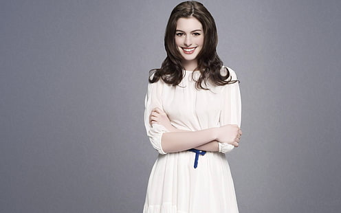 Cute Anne Hathaway, actress, celebrity, hollywood actresses, gorgeous, beautiful, HD wallpaper HD wallpaper