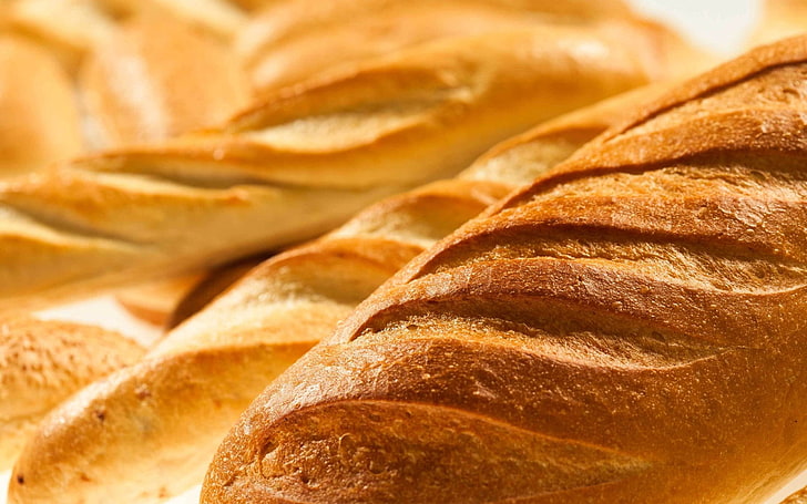 pan horneado, pan, pan, comida, corteza, Fondo de pantalla HD