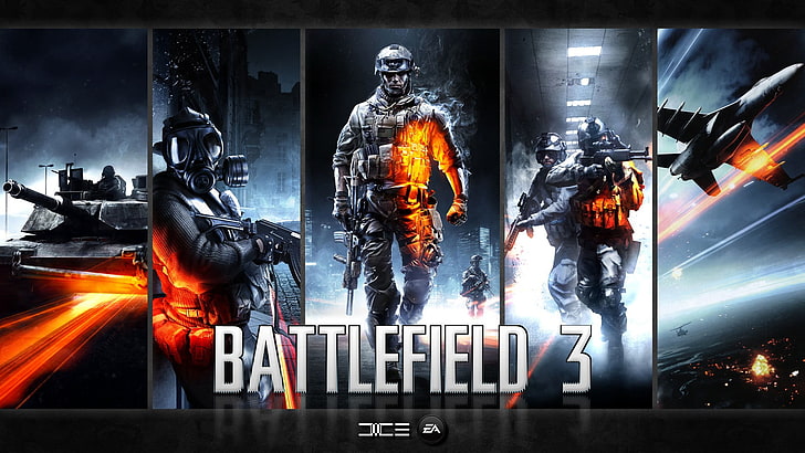 โปสเตอร์เกม Battlefield 3, Battlefield 3, Battlefield, ภาพตัดปะ, วิดีโอเกม, วอลล์เปเปอร์ HD