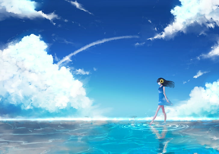 Fantasiekunst, Wasser, blau, HD-Hintergrundbild