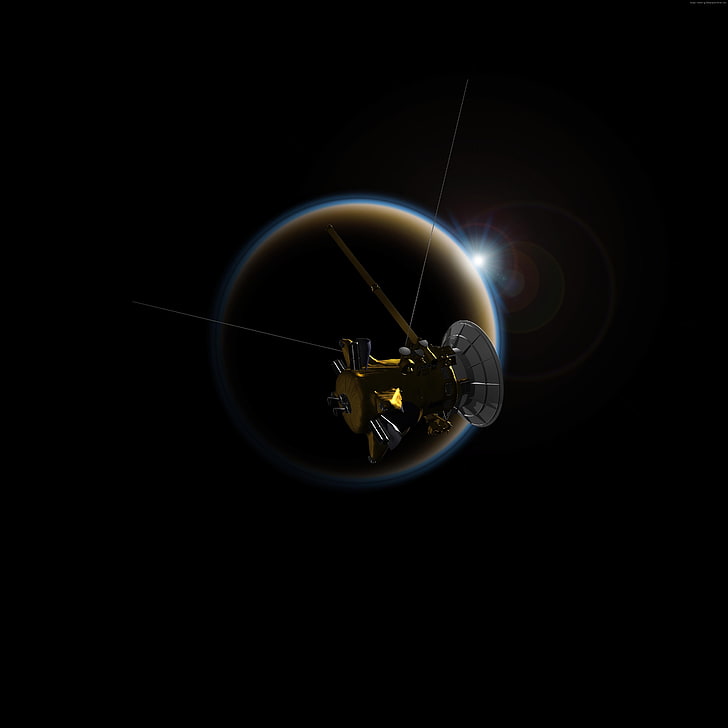 Saturn, Cassini Probe, 4k, HD wallpaper | Wallpaperbetter