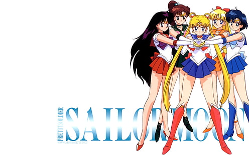 Anime Sailor Jupiter Sailor Senshi Berjuang Anime Sailor Moon HD Seni, anime, Sailor Moon, Sailor Mars, Sailor Jupiter, Sailor Mercury, Sailor Venus, Wallpaper HD HD wallpaper