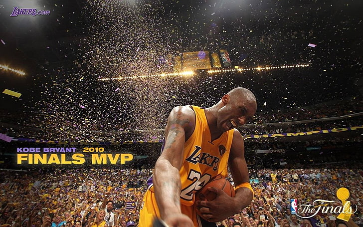 Papel de parede digital do MVP de MVP das finais da NBA 2010, Kobe Bryant, NBA, basquete, Los Angeles, Los Angeles Lakers, Kobe Bryant, esportes, HD papel de parede