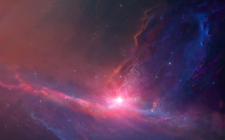 Starkiteckt, nebula, universe, HD wallpaper