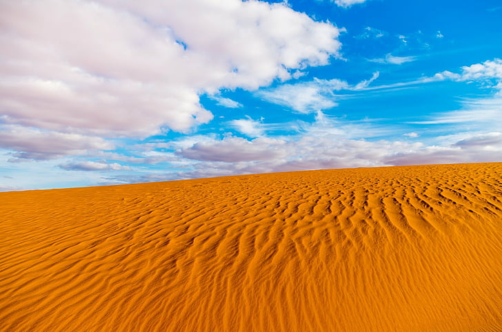 Earth, Desert, Africa, Algeria, Dune, Sahara, Sand, Sky, HD wallpaper