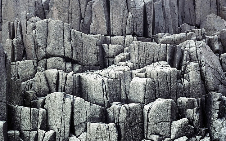 ธรรมชาติภูมิทัศน์ภูเขาขาวดำการก่อตัวของหิน, วอลล์เปเปอร์ HD