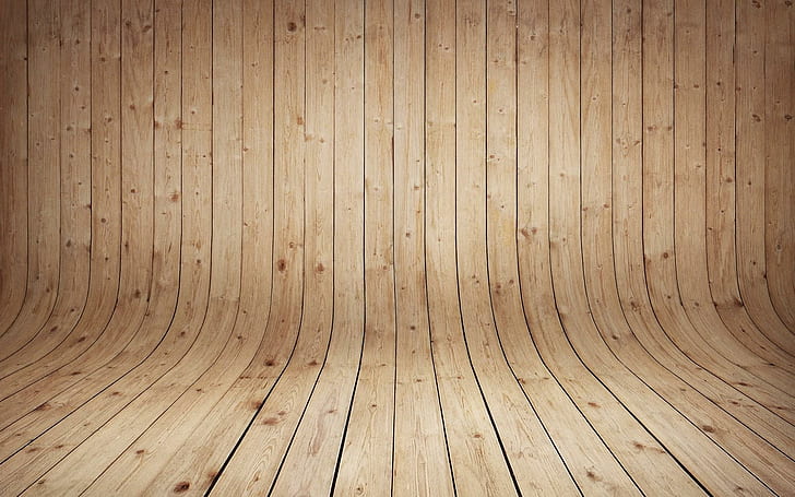 Piso curvado de madera, tablón de madera marrón, arte digital, 1920x1200, madera, piso, Fondo de pantalla HD