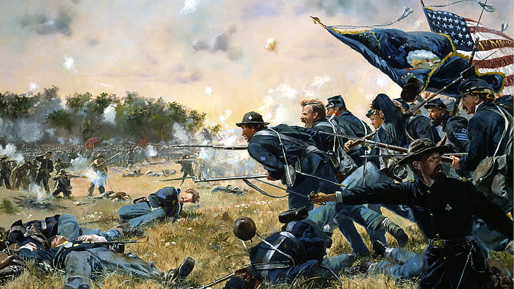 perang, perang saudara amerika, Wallpaper HD