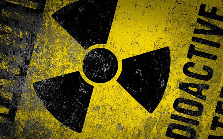Радиоактивный, радиоактивный логотип, радиоактивный, HD обои