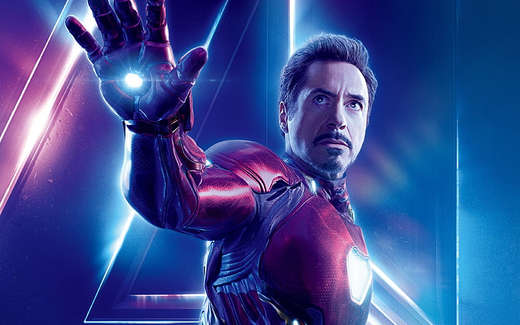 Avengers'ın Tony Stark'ı, Avengers Infinity Savaşı, Iron Man, Robert Downey Jr., Tony Stark'ın Yenilmezleri, HD masaüstü duvar kağıdı