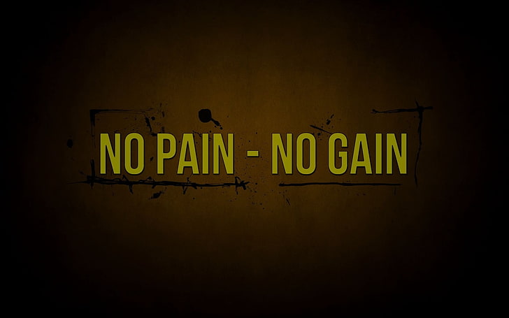 gelber Hintergrund ohne Schmerzen - keine Textüberlagerung, Zitat, Schmerz & Gewinn, HD-Hintergrundbild