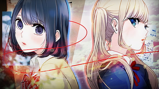 Anime, Love and Lies, Lilina Sanada, Misaki Takasaki, HD tapet HD wallpaper