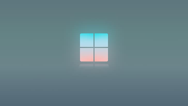 dpcdpc11, windows 11, minimalism, gray background, HD wallpaper
