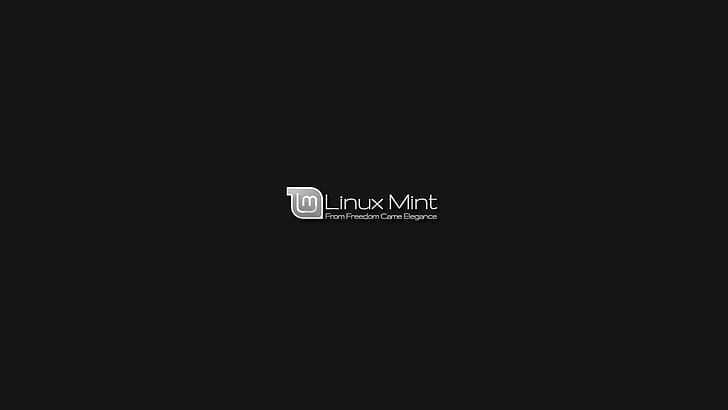 Linux Mint, Linux, GNU, Logo, Simple Background, linux mint, linux, gnu, logo, simple background, HD wallpaper