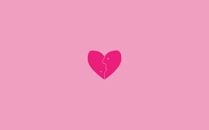 Pink Background With Heart gambar ke 15