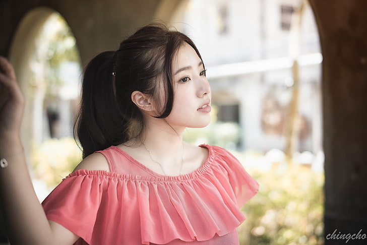 Models, Chén Sīyǐng, Asian, Depth Of Field, Girl, Model, Taiwanese, HD wallpaper