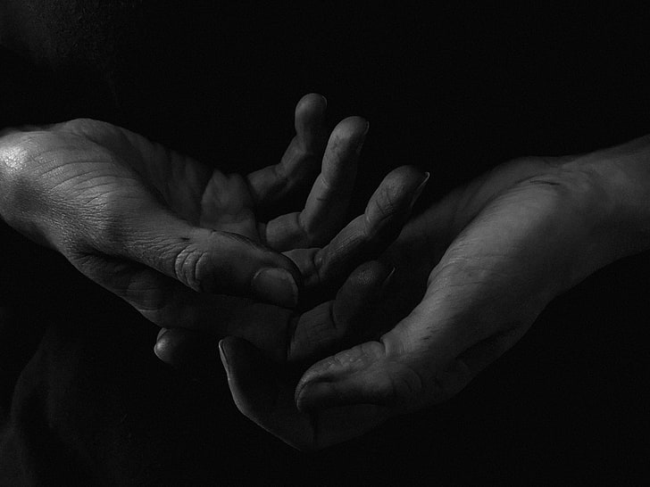 gente, monocromo, oscuro, manos, 500 px, Agnes Haus, Fondo de pantalla HD