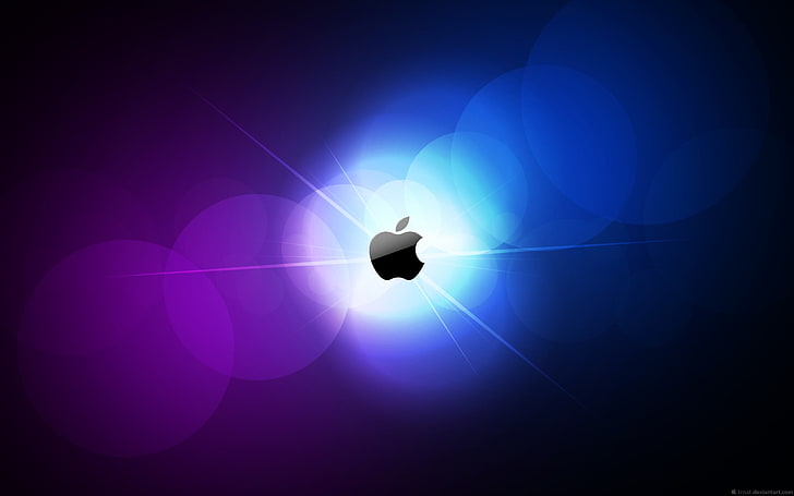 Logo Apple, Apple Inc., technologia, minimalizm, Tapety HD