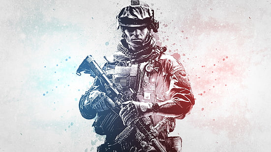 Call of Duty Digital Wallpaper, Waffen, Schlachtfeld, Eotech, Spiele, Waffen, Soldaten, Video, Krieg, Waffen, HD-Hintergrundbild HD wallpaper