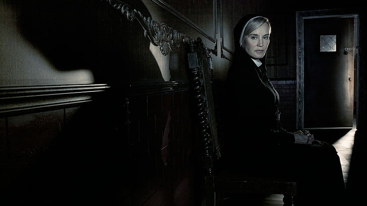 Nervenklinik, Schwester Jude Martin, amerikanische Horrorgeschichte, Krankenhaus, Nonne, Jessica Lange, HD-Hintergrundbild