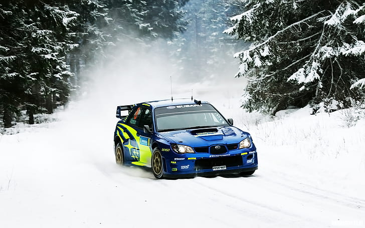 Subaru WRX STI Rally Snow HD, cars, snow, subaru, rally, wrx, sti, HD wallpaper