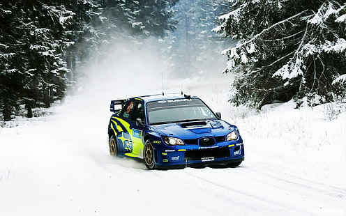 Subaru WRX STI Rally Snow HD, cars, snow, subaru, rally, wrx, sti, HD wallpaper HD wallpaper