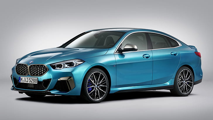 BMW, BMW M235i Gran Coupe, Blue Car, Voiture, Voiture compacte, Voiture de luxe, Fond d'écran HD